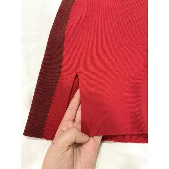 Solid & Striped The Marissa Red Colorblock Bodycon Mini Short Dress- Size Small - Picture 4 of 9